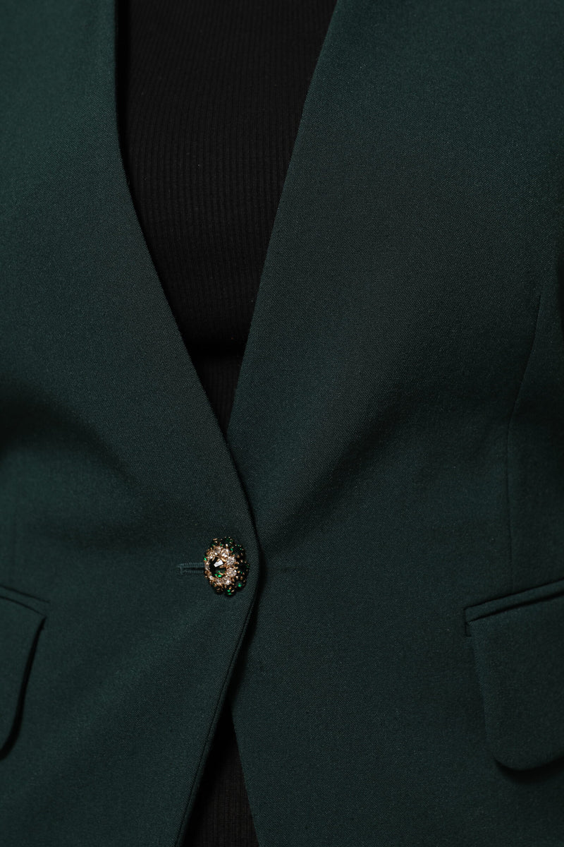 Maison Margiela Veste Verte à Bouton Unique