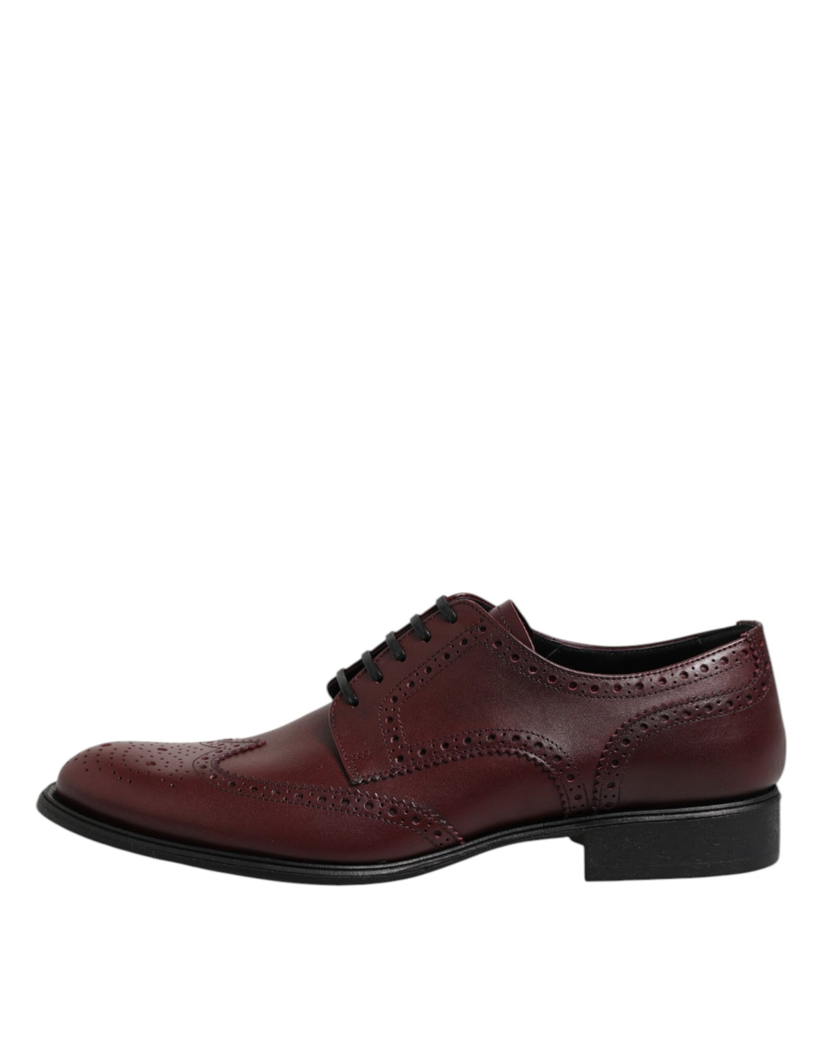 Chaussures Richelieu habillées en cuir marron à lacets Dolce & Gabbana