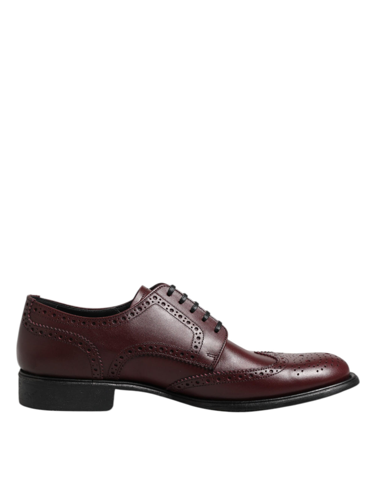 Chaussures Richelieu habillées en cuir marron à lacets Dolce & Gabbana