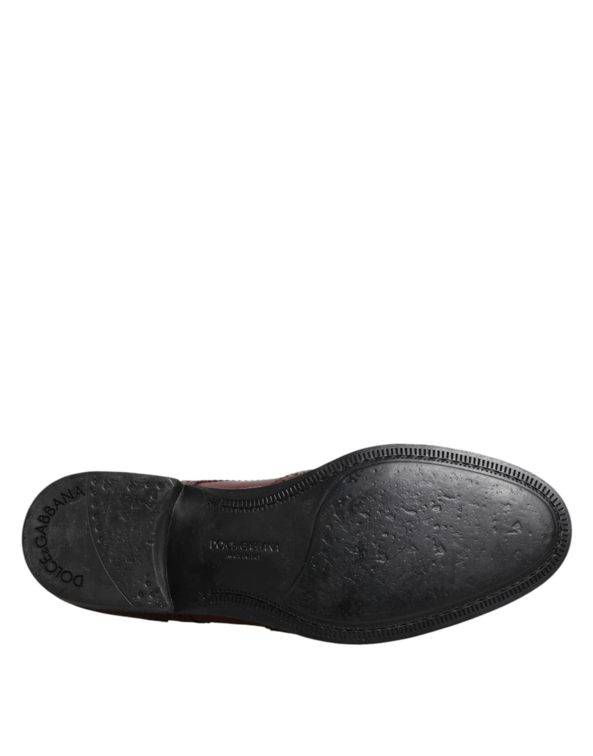 Chaussures Richelieu habillées en cuir marron à lacets Dolce & Gabbana