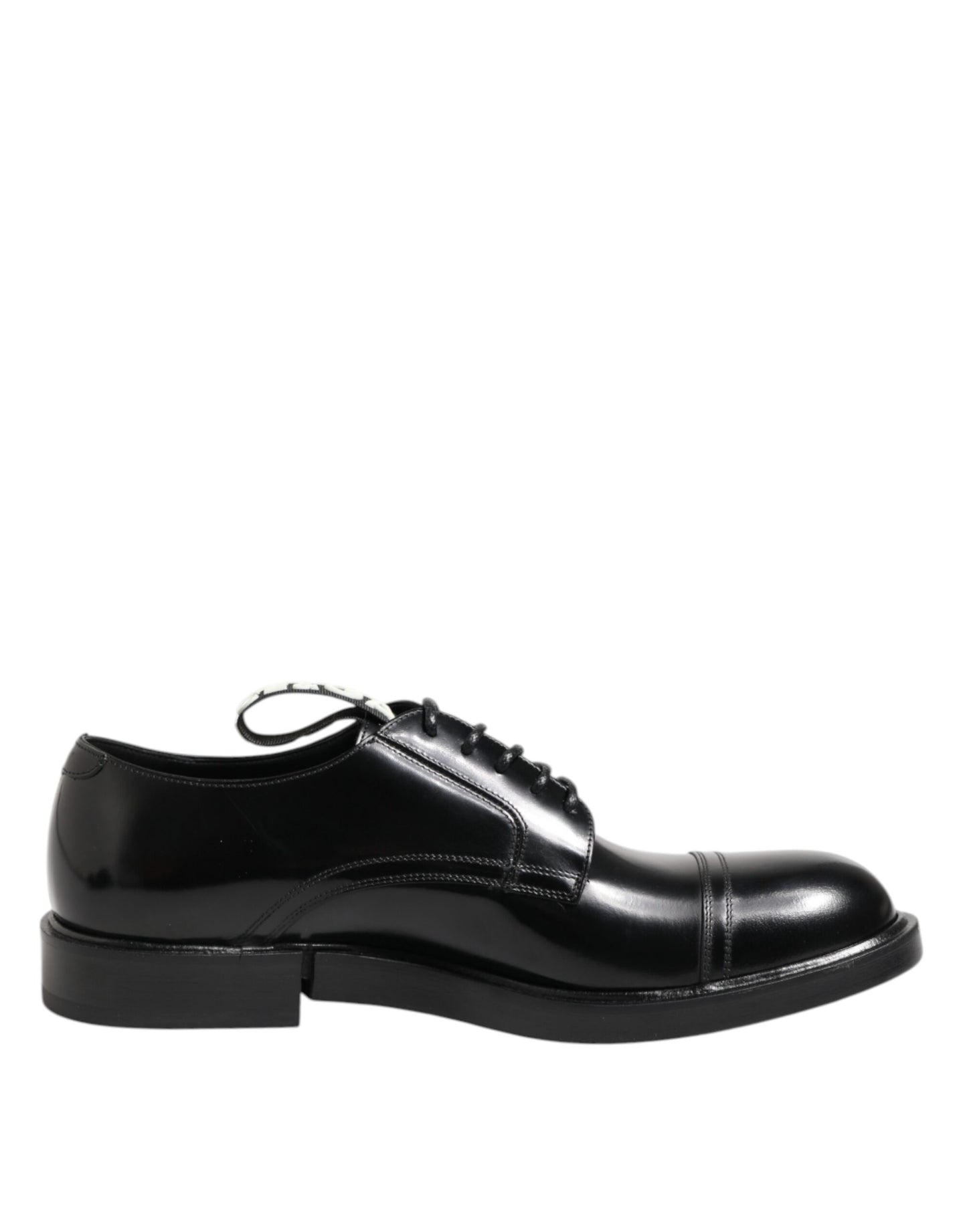 Dolce & Gabbana Black Leather Dress Lace Up Men Formal Shoes