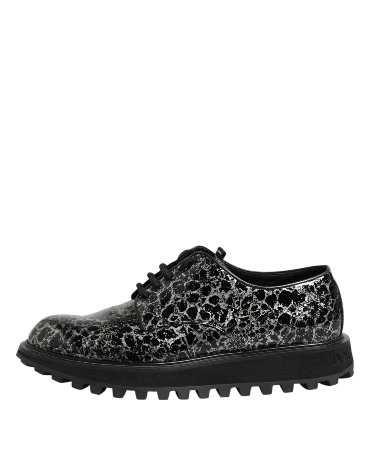 Dolce & Gabbana Chaussures Derby Chunky en Cuir Noir et Blanc