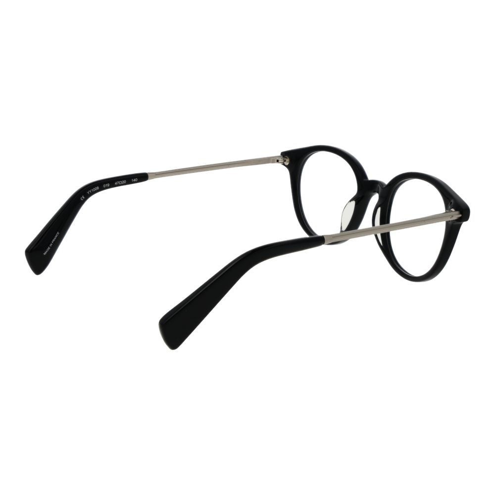 Yohji Yamamoto Black Unisex Glasses Frame - Cat Eye Style