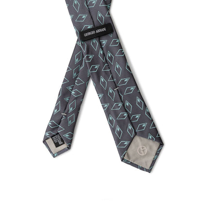 Cravate en soie grise de Giorgio Armani