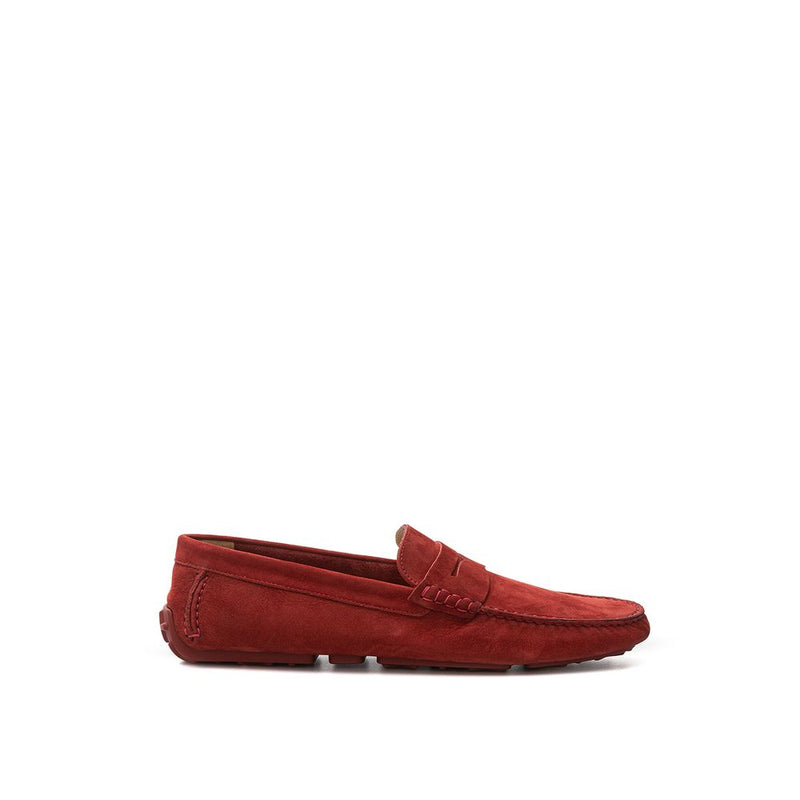Bally Bordeaux Leather Moccassin - Elegant Suede Loafers