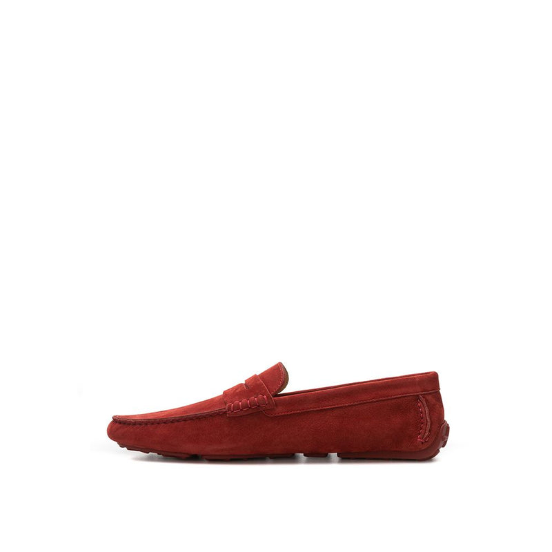 Bally Bordeaux Leather Moccassin - Elegant Suede Loafers