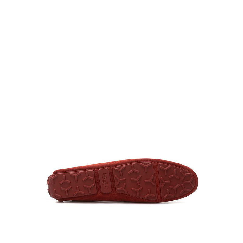 Bally Bordeaux Leather Moccassin - Elegant Suede Loafers