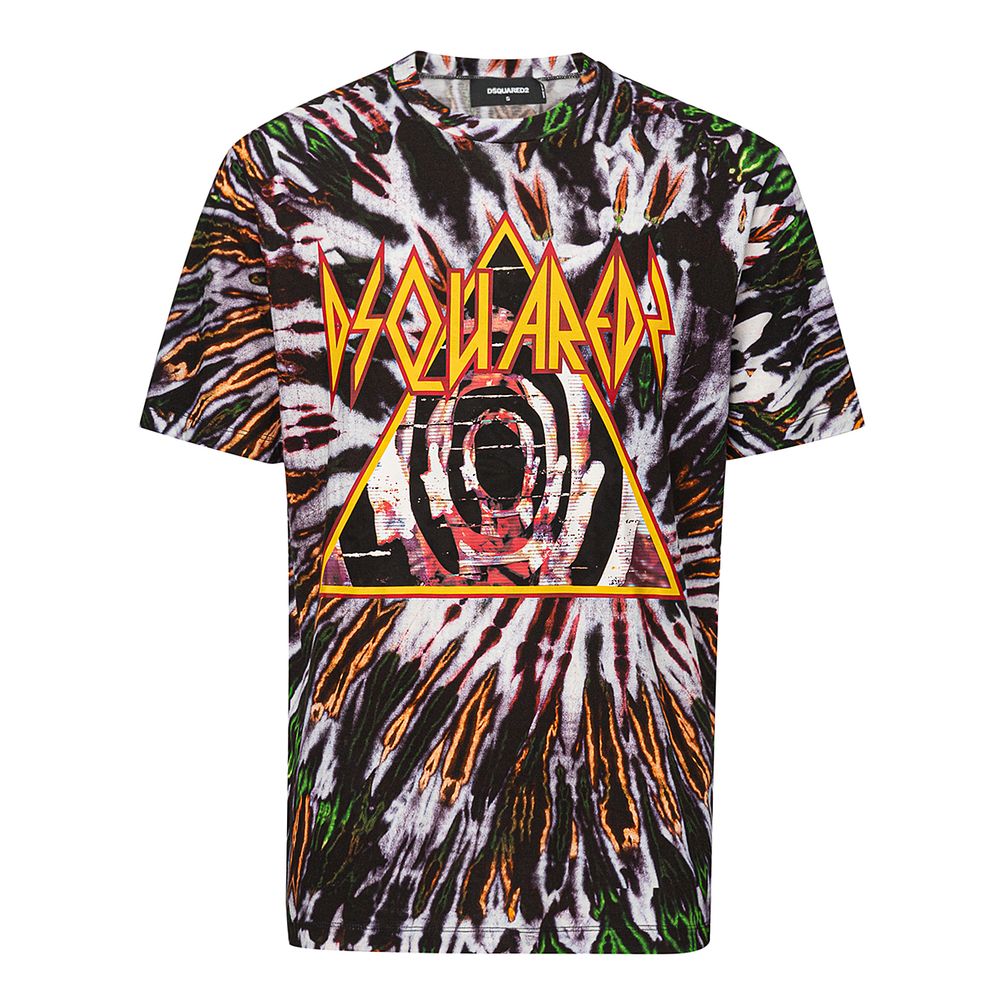 T-shirt en coton multicolore de Dsquared²