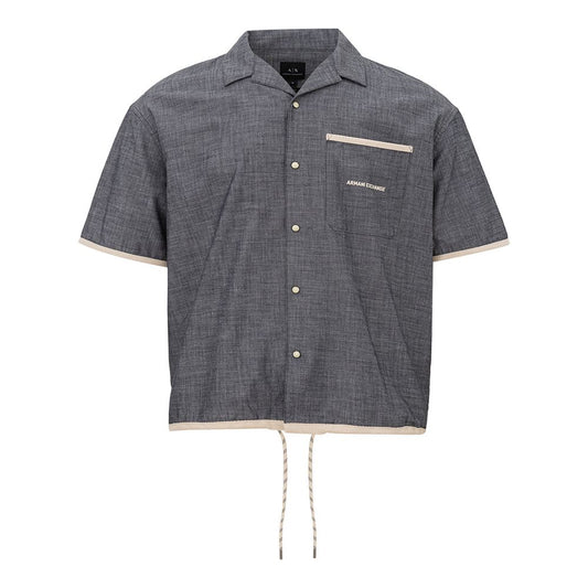 Chemise en coton bleu Armani Exchange