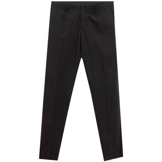 Dolce & Gabbana Black Wool Pant