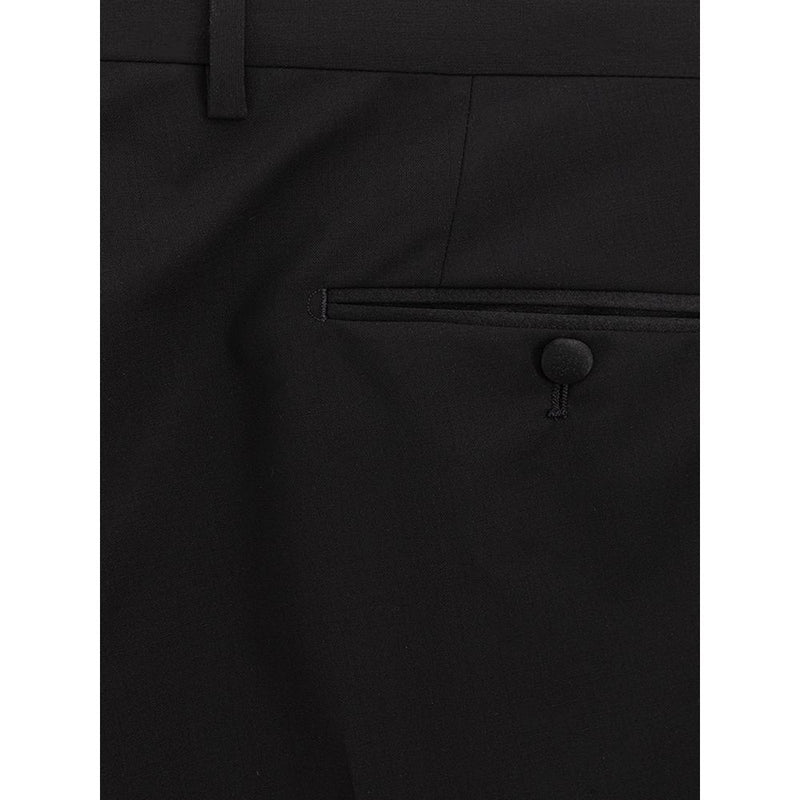 Dolce &amp; Gabbana zwarte wollen broek