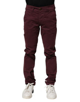 Jeans en jean pour homme, coupe skinny, en coton extensible, couleur marron bordeaux, marque CYCLE.