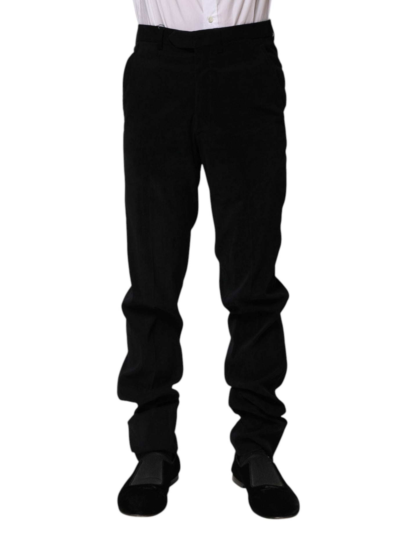 Pantalon habillé noir taille mi-hauteur BENCIVENGA