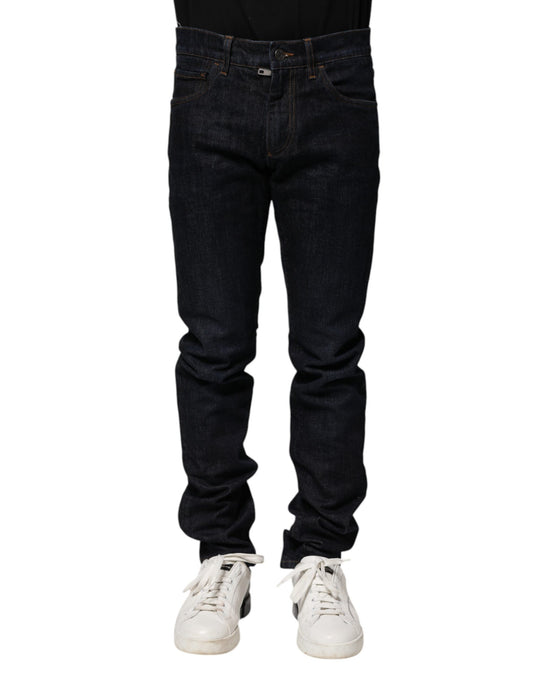 Jean skinny en coton noir Dolce & Gabbana pour homme