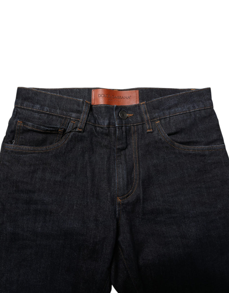 Jean skinny en coton noir Dolce &amp; Gabbana pour homme