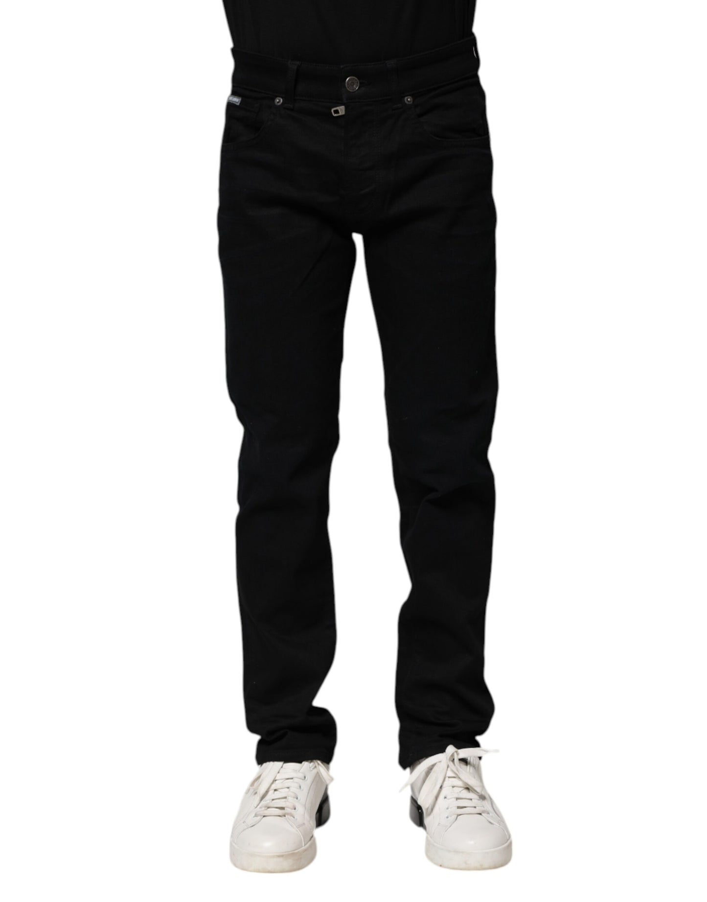 Jeans skinny en coton noir de Dolce &amp; Gabbana