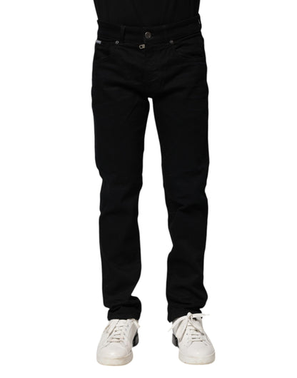 Jeans skinny en coton noir de Dolce &amp; Gabbana