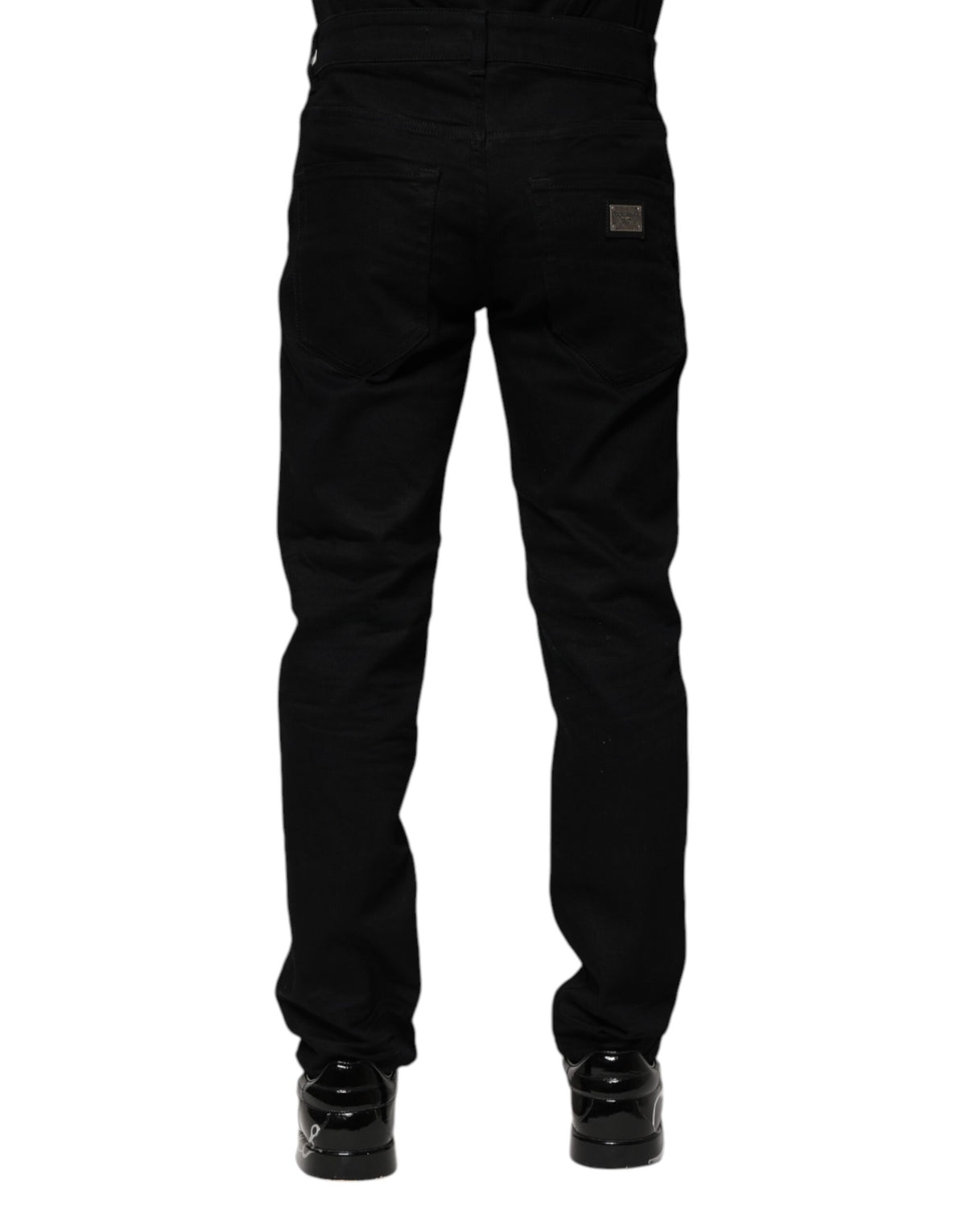 Jeans skinny en coton noir de Dolce &amp; Gabbana
