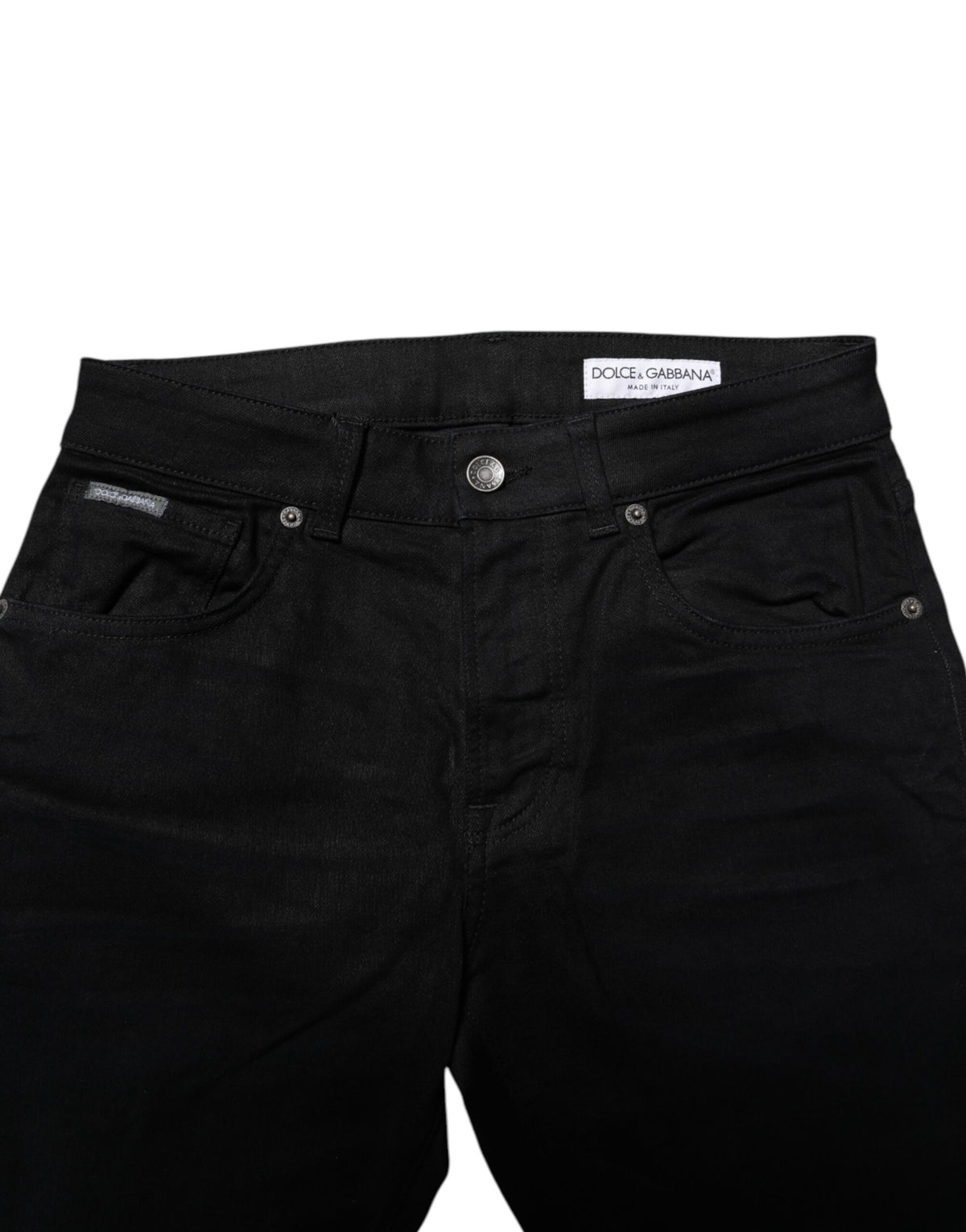 Jeans skinny en coton noir de Dolce &amp; Gabbana