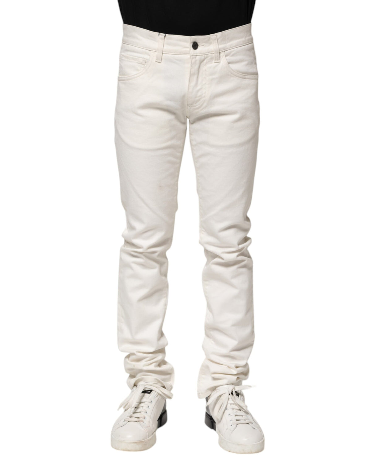 Jeans skinny en coton blanc pour homme de Dolce &amp; Gabbana