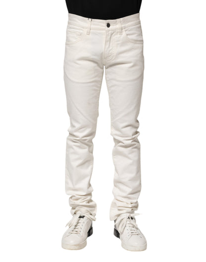 Jeans skinny en coton blanc pour homme de Dolce &amp; Gabbana