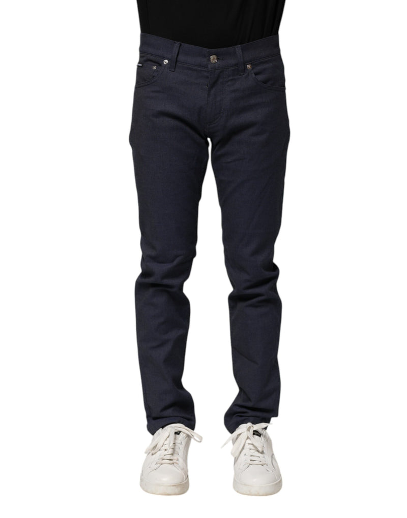 Dolce &amp; Gabbana donkerblauwe katoenen skinny jeans