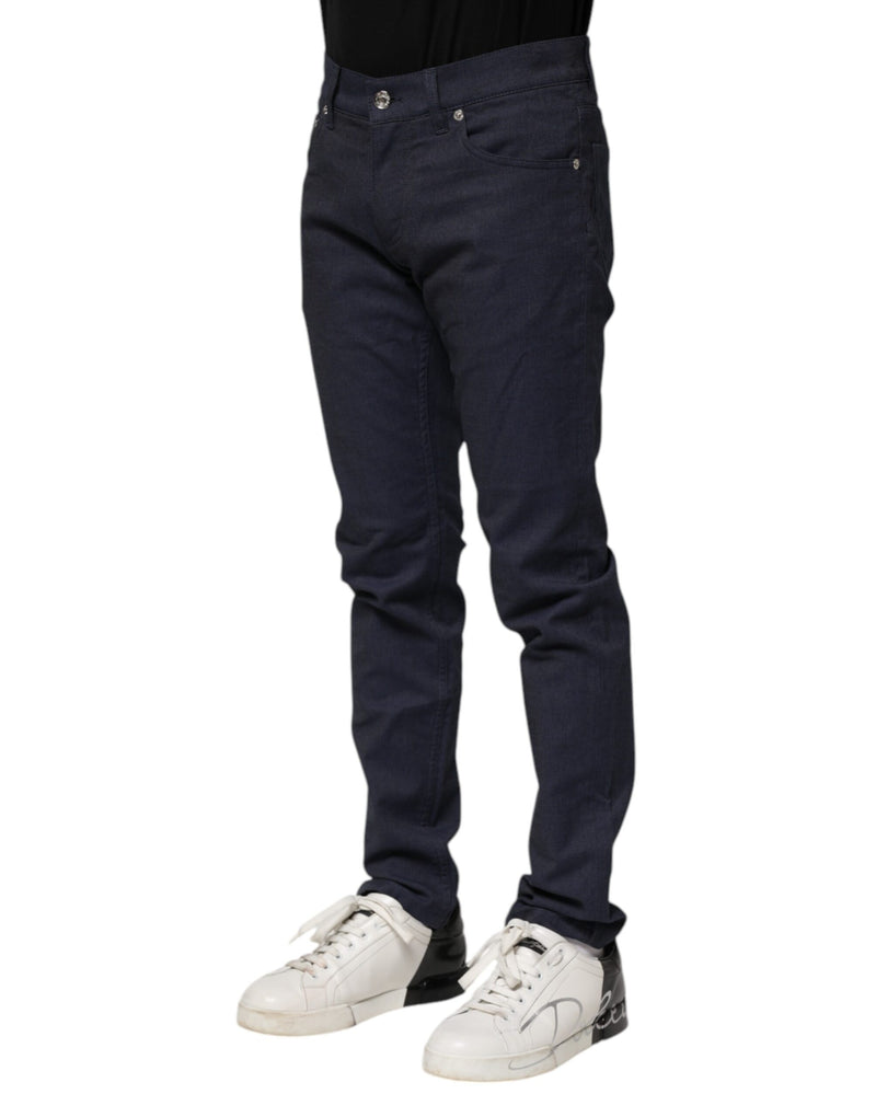 Dolce &amp; Gabbana donkerblauwe katoenen skinny jeans