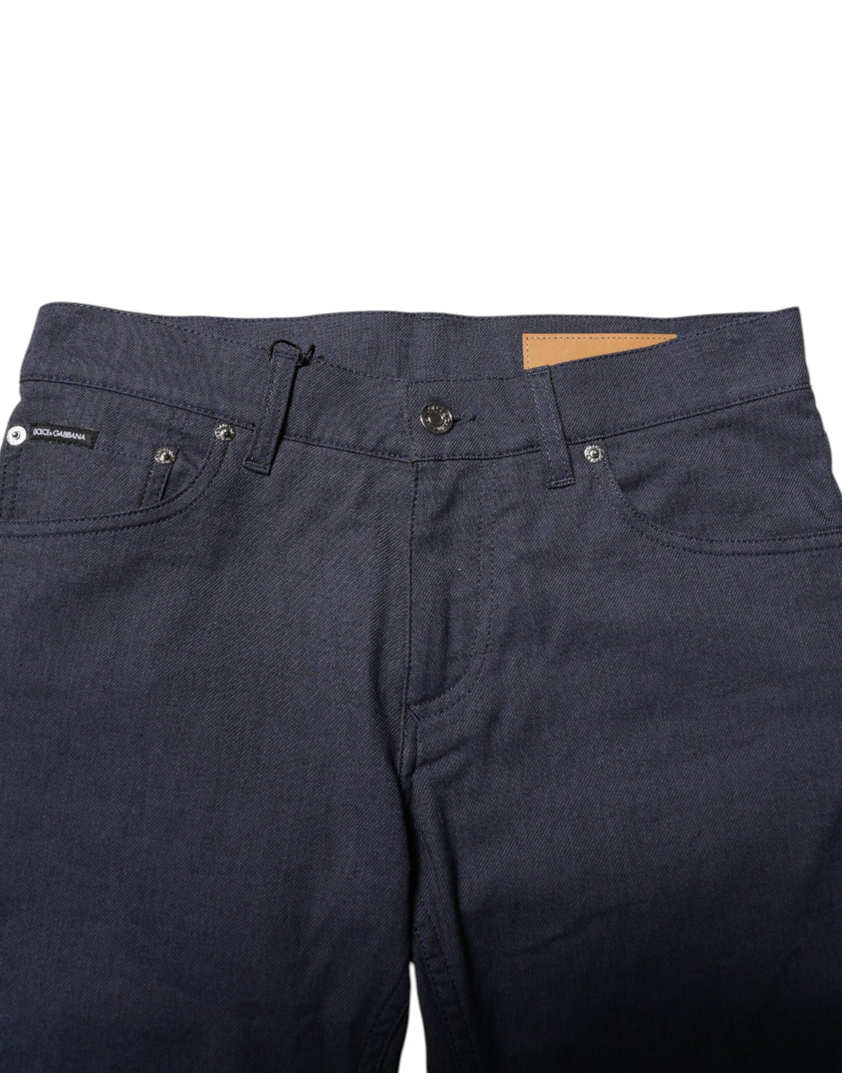 Jeans skinny en coton bleu foncé Dolce &amp; Gabbana