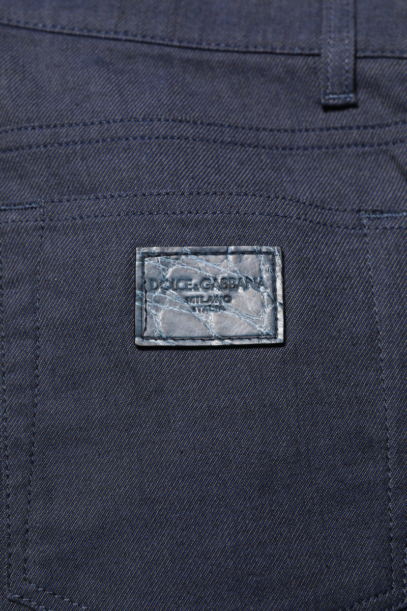 Dolce &amp; Gabbana donkerblauwe katoenen skinny jeans