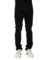 Jean slim en coton noir pour homme de Dolce &amp; Gabbana
