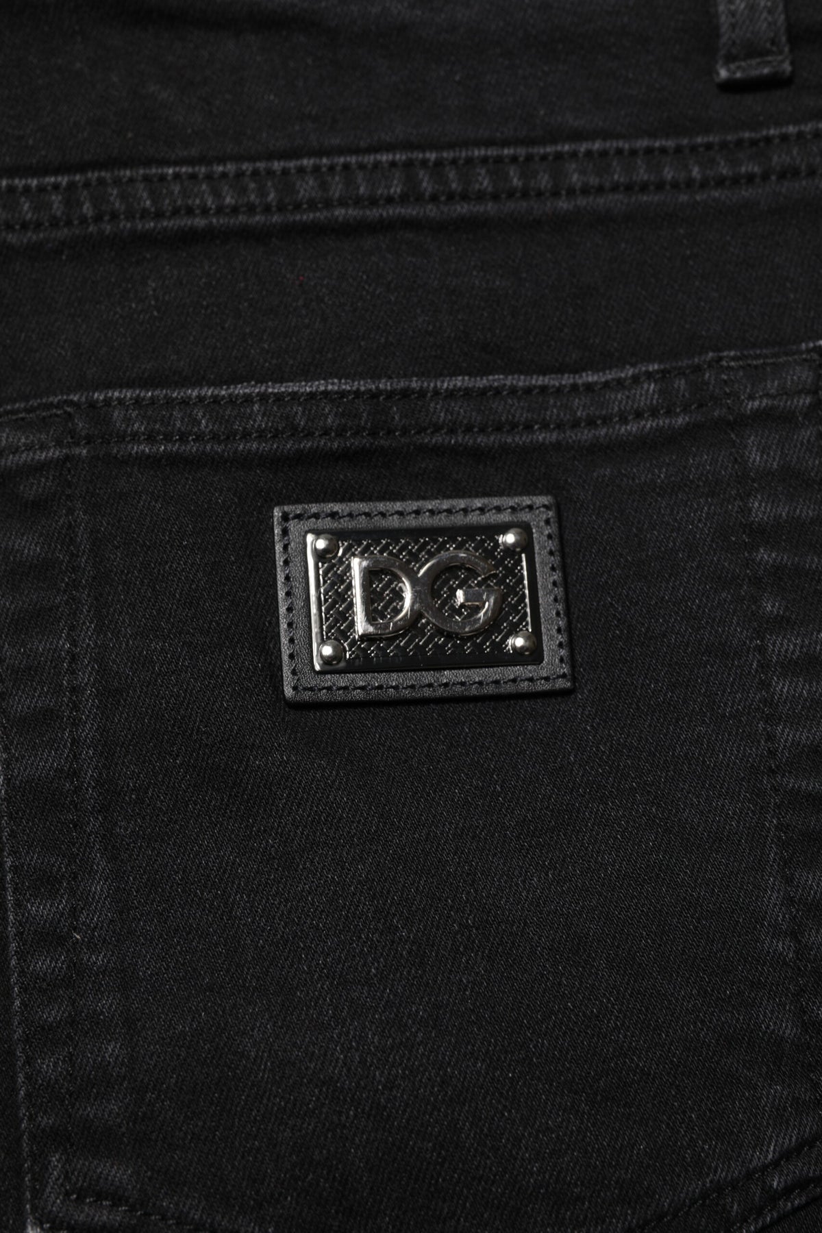 Jean slim en coton noir pour homme de Dolce &amp; Gabbana