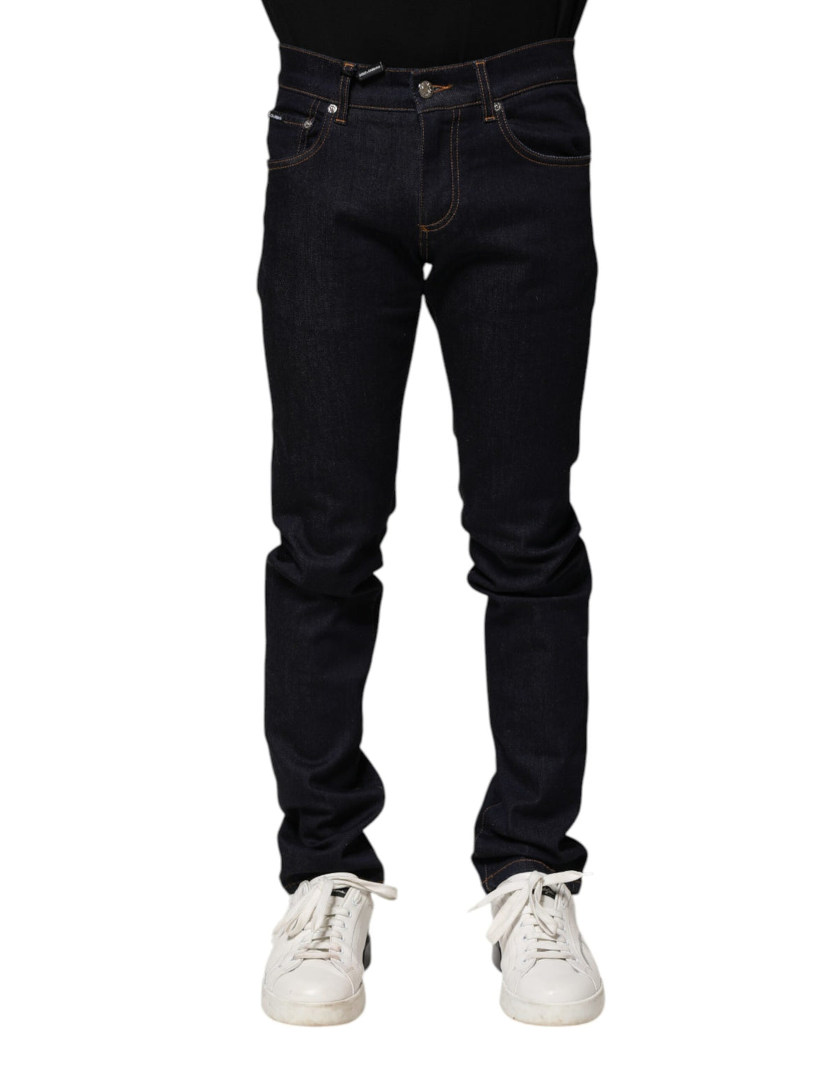 Jean slim en coton noir pour homme de Dolce &amp; Gabbana