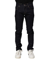 Jean slim en coton noir pour homme de Dolce &amp; Gabbana