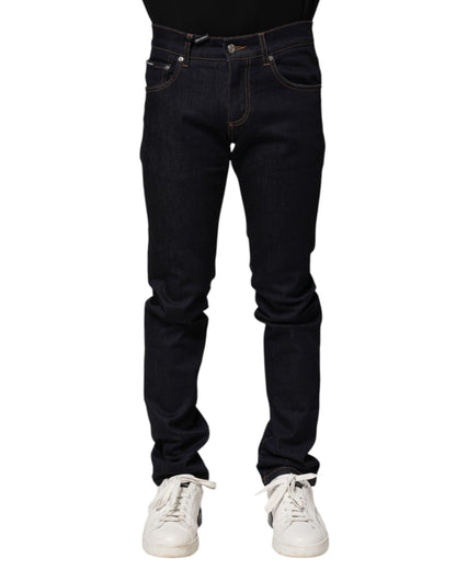 Jean slim en coton noir pour homme de Dolce &amp; Gabbana
