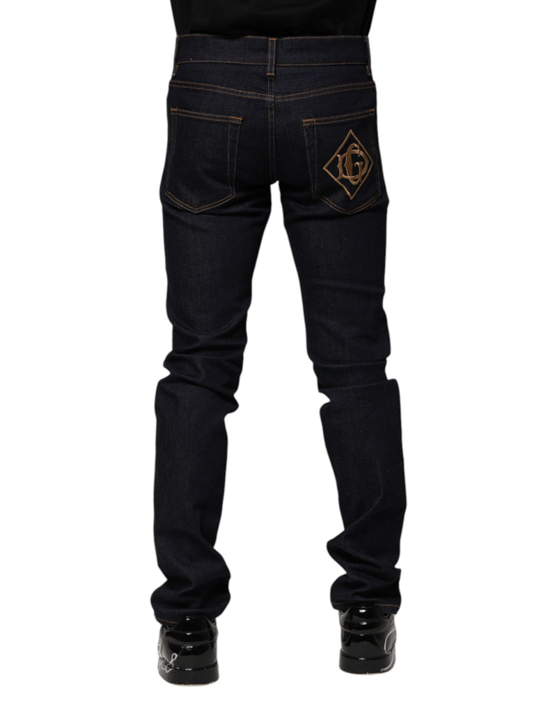 Jean slim en coton noir pour homme de Dolce &amp; Gabbana