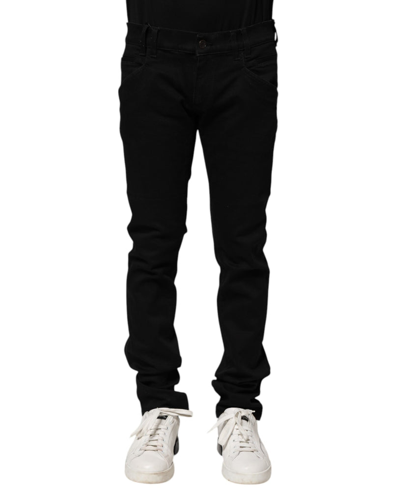 Jean slim en coton noir pour homme de Dolce &amp; Gabbana