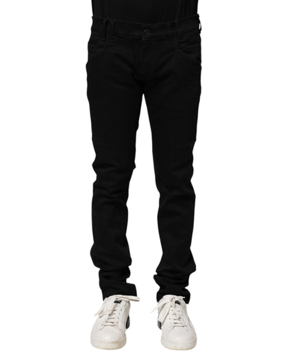Jean slim en coton noir pour homme de Dolce &amp; Gabbana