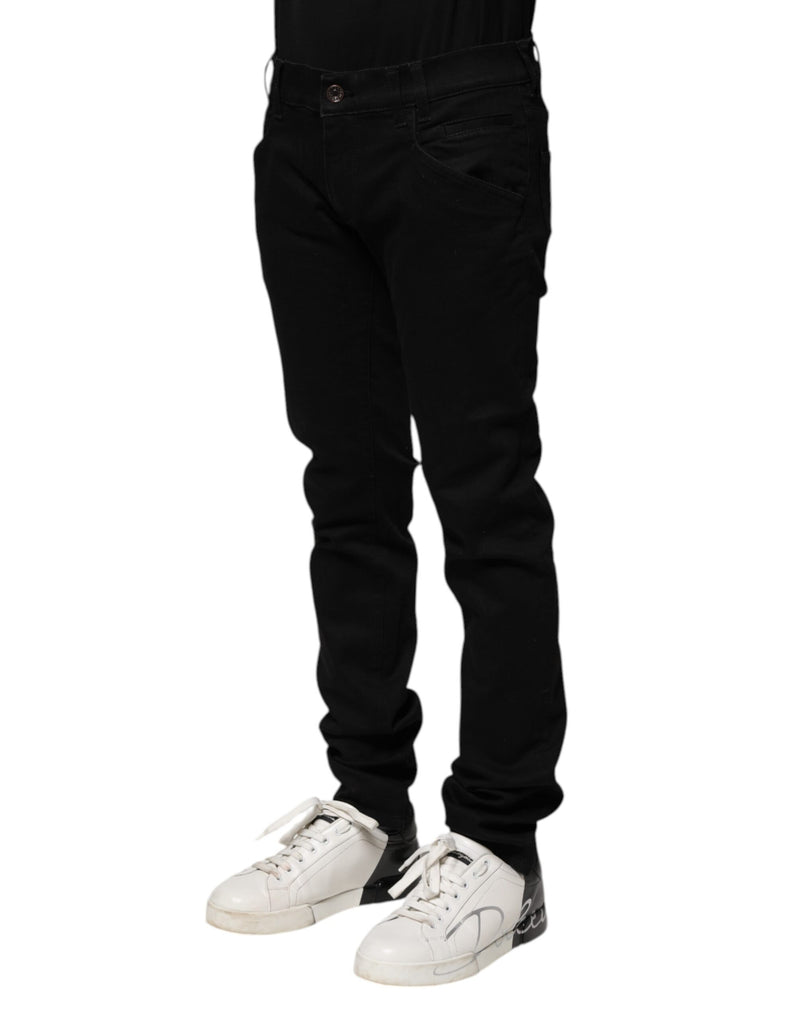 Jean slim en coton noir pour homme de Dolce &amp; Gabbana
