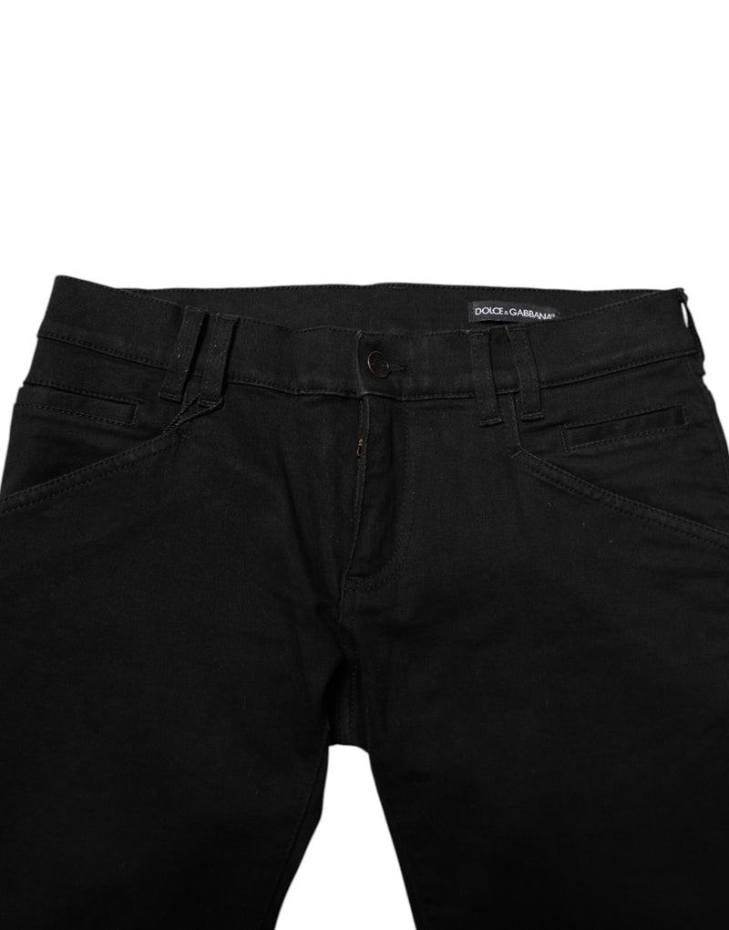 Jean slim en coton noir pour homme de Dolce &amp; Gabbana