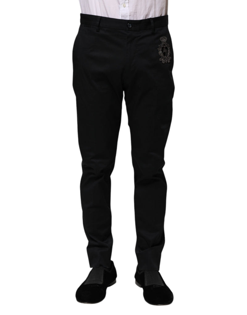 Dolce &amp; Gabbana donkerblauwe katoenen broekjurk met logo