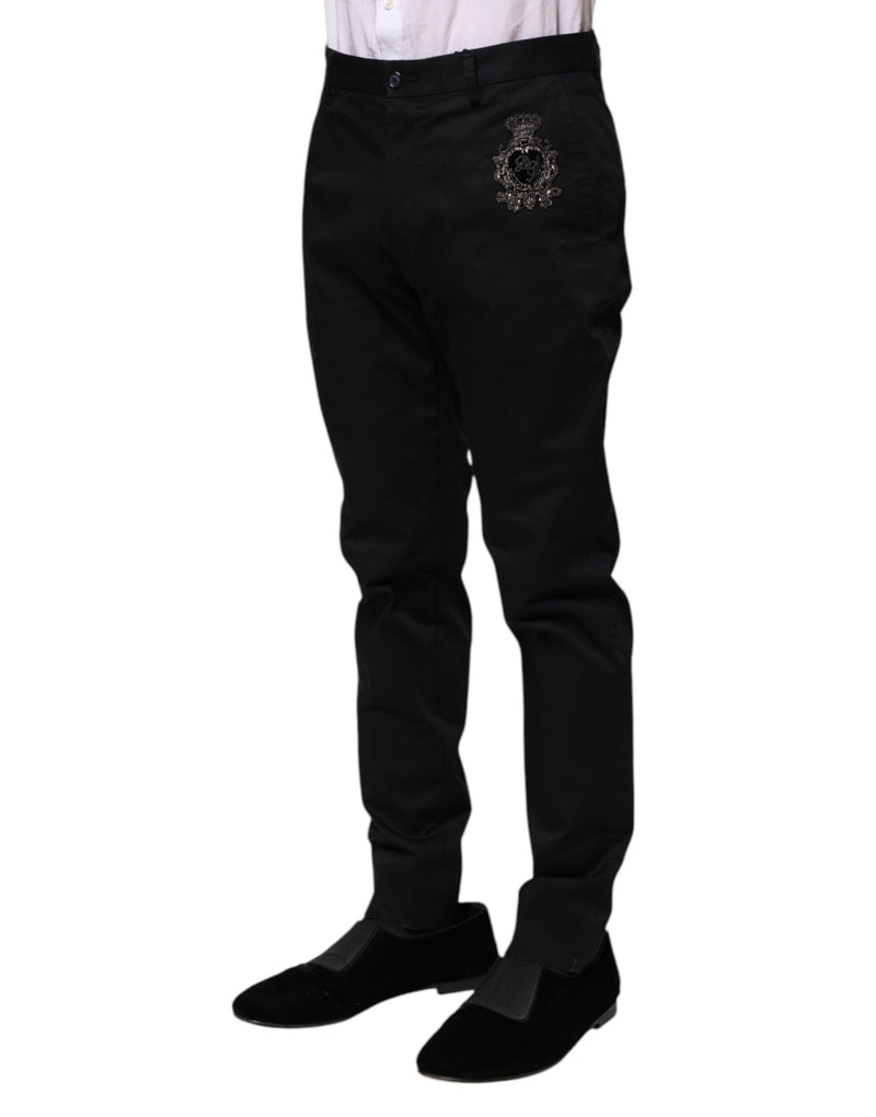 Dolce &amp; Gabbana donkerblauwe katoenen broekjurk met logo