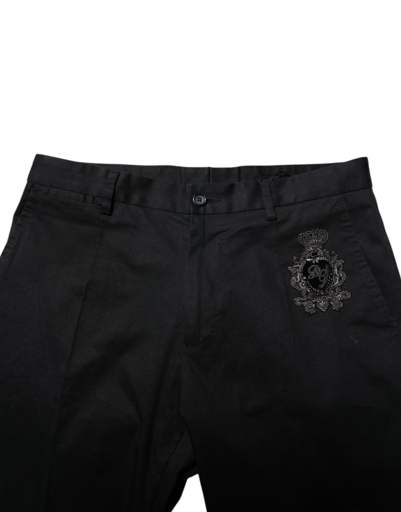 Dolce &amp; Gabbana donkerblauwe katoenen broekjurk met logo