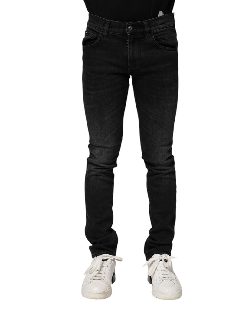 Jean slim en coton noir pour homme de Dolce &amp; Gabbana