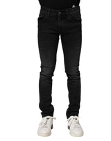 Jean slim en coton noir pour homme de Dolce &amp; Gabbana