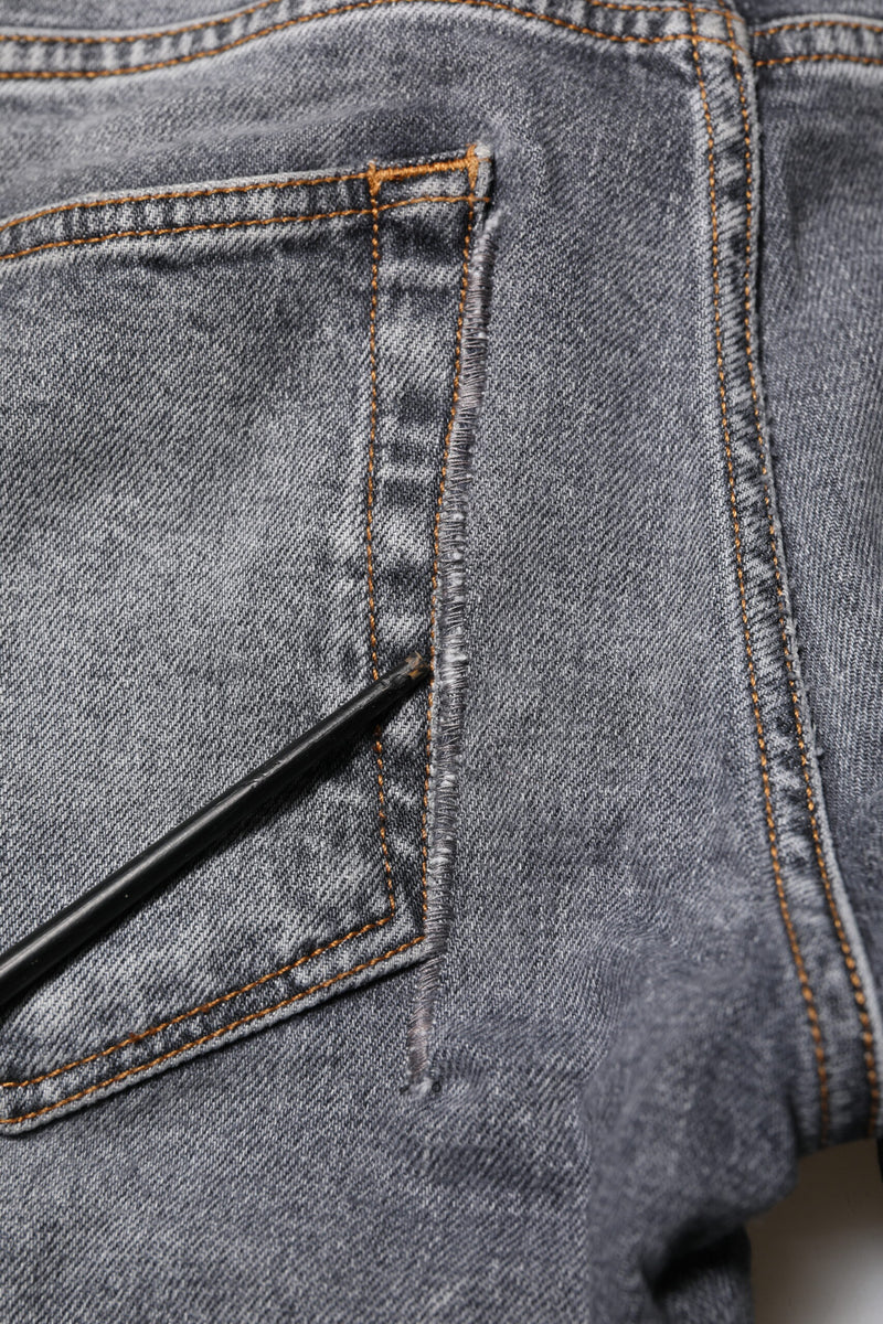 Dolce &amp; Gabbana grijze katoenen skinny jeans voor heren