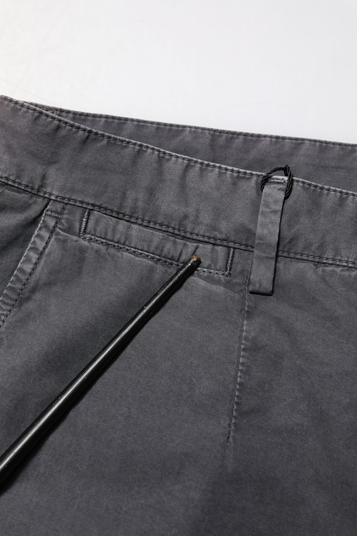 Shorts en jean en coton extensible gris foncé de Dolce &amp; Gabbana