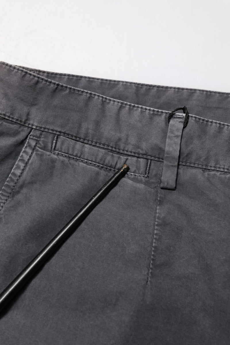 Dolce &amp; Gabbana donkergrijze katoenen stretch denim bermuda shorts