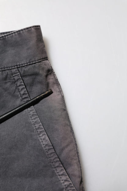 Dolce & Gabbana Dark Gray Cotton Stretch Denim Bermuda Shorts