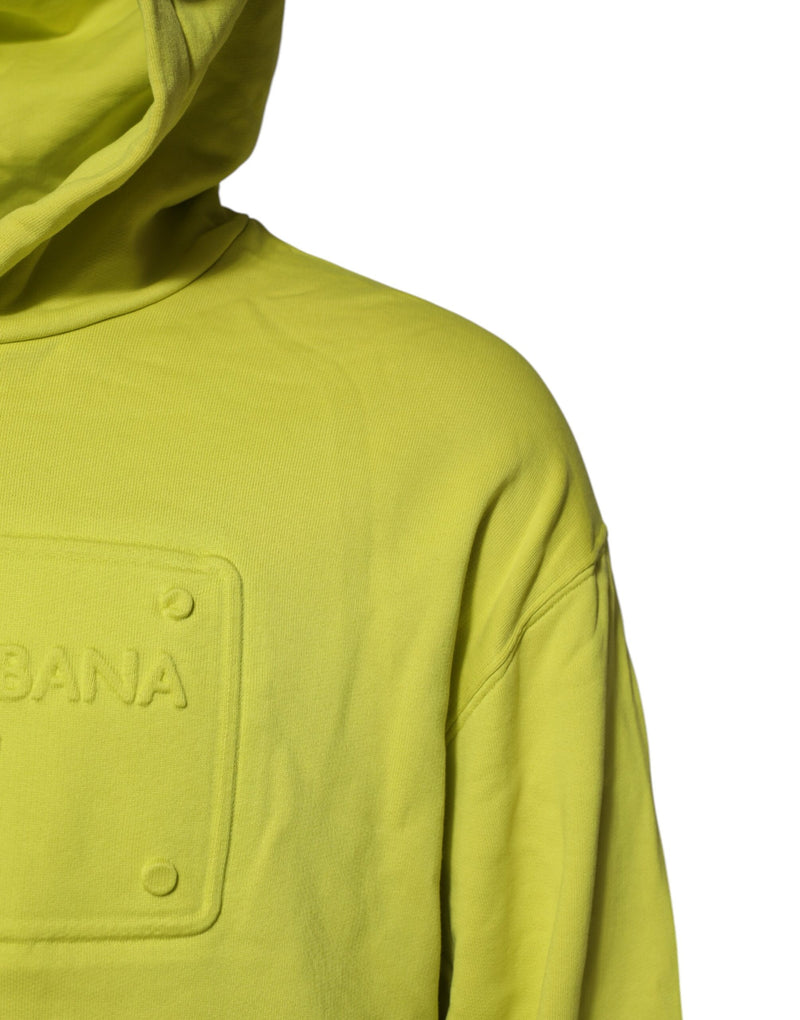 Dolce &amp; Gabbana groene katoenen hoodie met logo
