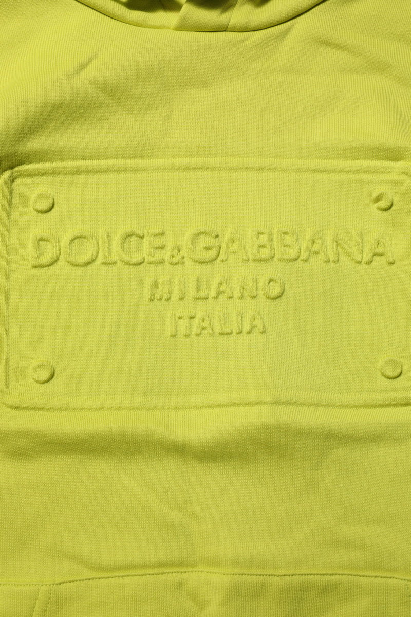 Dolce &amp; Gabbana groene katoenen hoodie met logo
